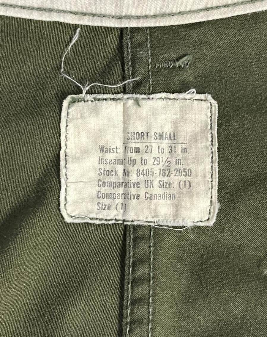 画像2: 60'S アメリカ軍 US ARMY "アルミジップ" M-65 フィールドパンツ S-SHORT (MINT CONDITION)