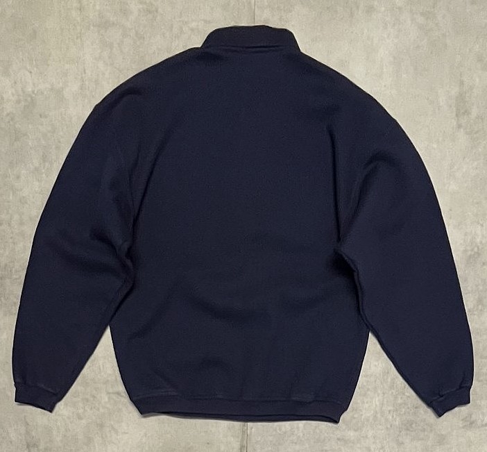 画像3: 90'S LANDS' END 三角タグ 襟付き スウェットシャツ ネイビー USA製 (VINTAGE)