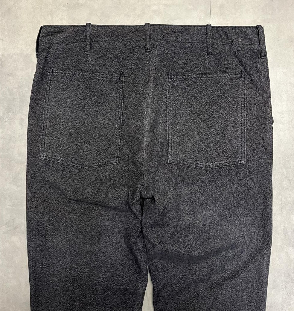 画像: 00'S J.CREW "COVERT CLOTH" ボタンフライ ワークパンツ ブラック W34L30 (USED)