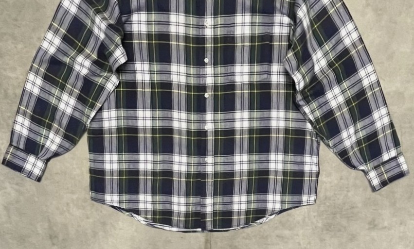 画像: 90'S LL Bean フランネル レギュラーカラーシャツ チェック柄 USA製 (VINTAGE)