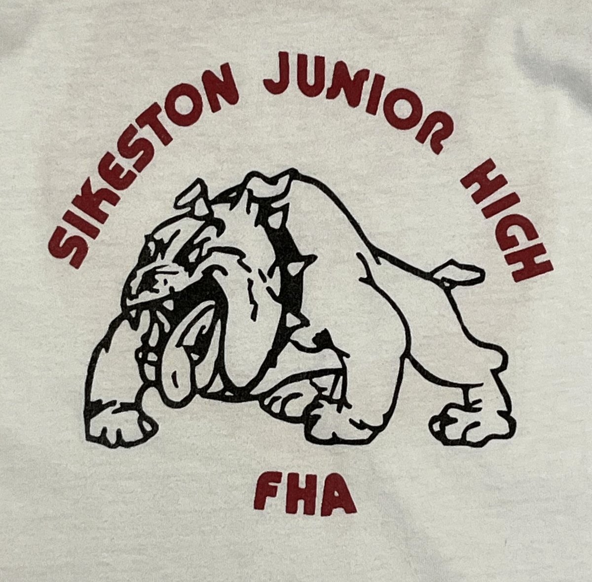 画像3: 90'S SIKESTON JUNIOR HIGH 両面プリント 長袖 Tシャツ ホワイト (VINTAGE)
