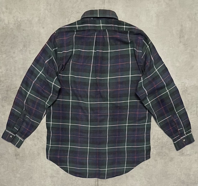 画像3: 90'S BROOKS BROTHERS "BROOKS FLANNEL" フランネル BDシャツ チェック柄 USA製 (VINTAGE)