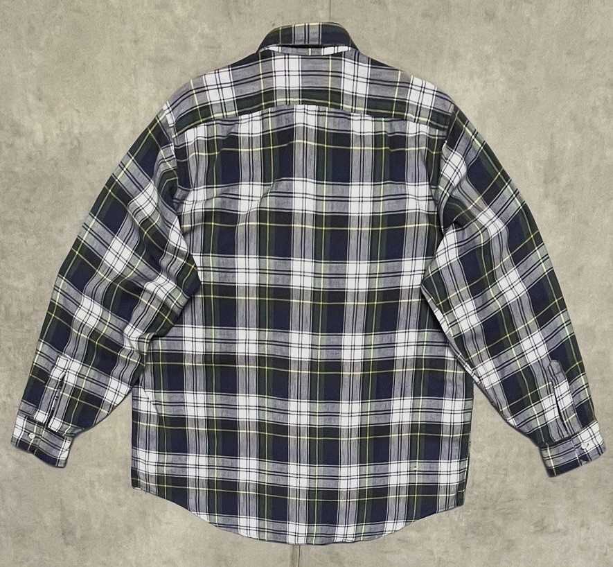 画像3: 90'S LL Bean フランネル レギュラーカラーシャツ チェック柄 USA製 (VINTAGE)