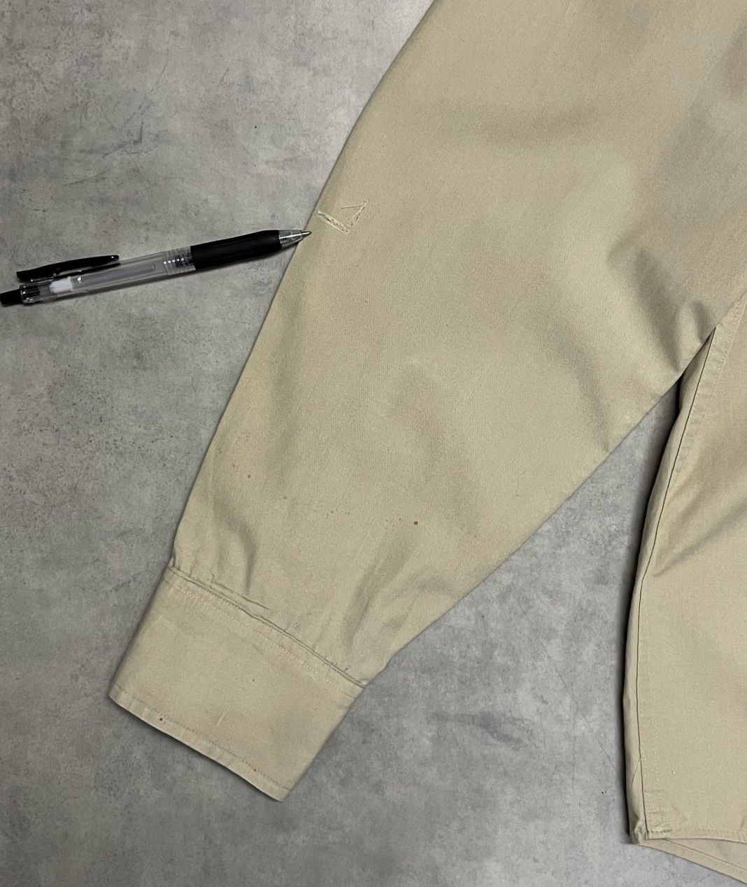 画像5: 90'S EDDIE BAUER 黒タグ ポプリンシャツ ベージュ USA製 (VINTAGE)