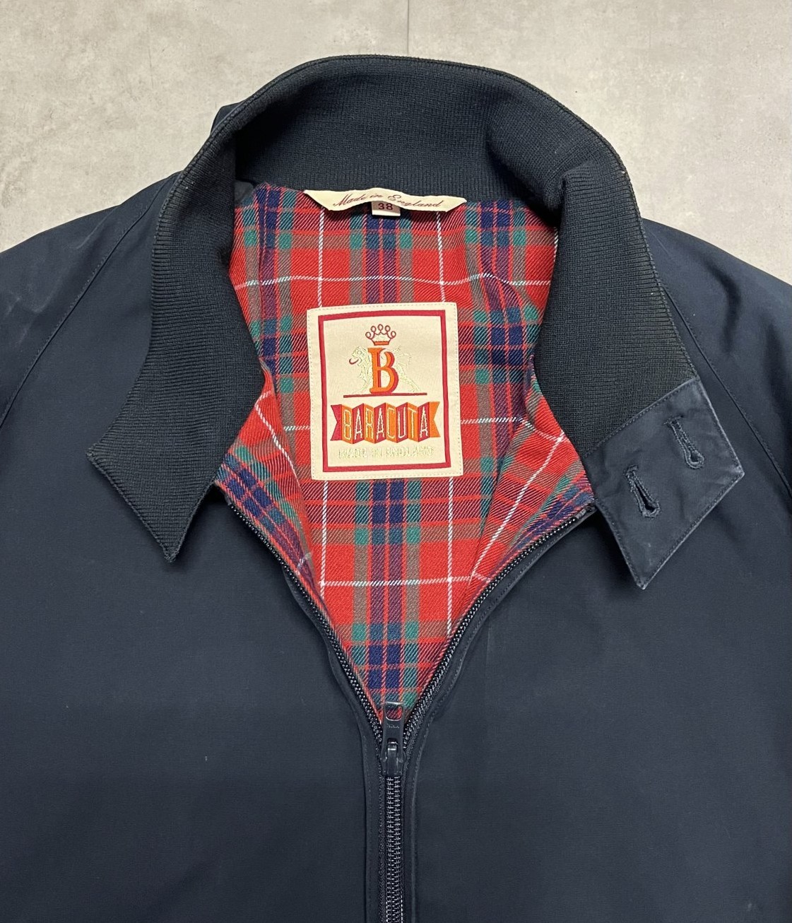 画像3: BARACUTA G9 ハリントンジャケット ダークネイビー イングランド製 (VINTAGE)