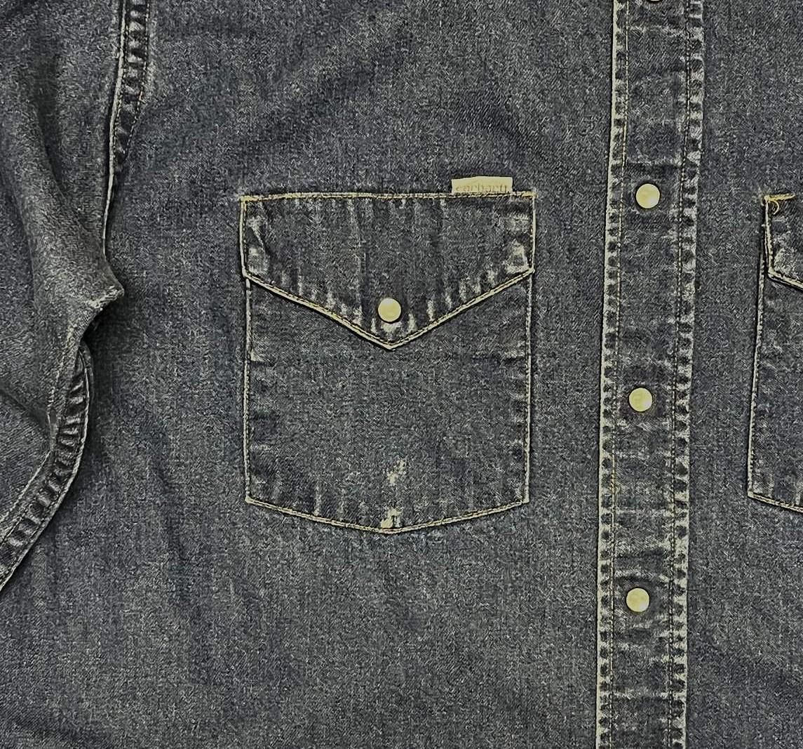 画像: 80'S CARHARTT 三角タグ デニム ウエスタンシャツ インディゴ (VINTAGE)