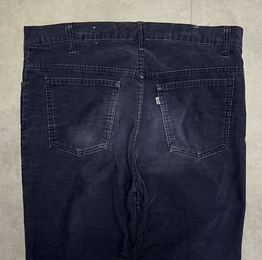 画像: 80'S LEVIS 517 コーデュロイパンツ ネイビー 42TALONジップ W38L30 USA製 (VINTAGE)