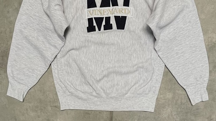 画像: 90'S CRABLE SPORTSWEAR ヘビーウエイト スウェットシャツ ヘザーグレー USA製 (VINTAGE)