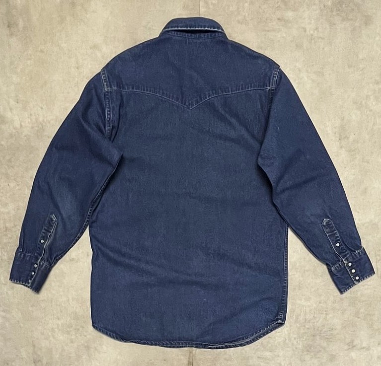 画像3: 80'S CARHARTT 三角タグ デニム ウエスタンシャツ インディゴ (VINTAGE)