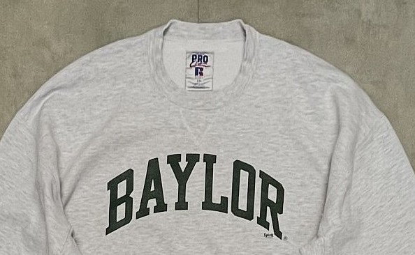 画像: 90'S RUSSELL ATHLETIC "PRO COTTON" ヘビーウエイト 前Vガゼット付き スウェットシャツ ヘザーグレー USA製 (VINTAGE)