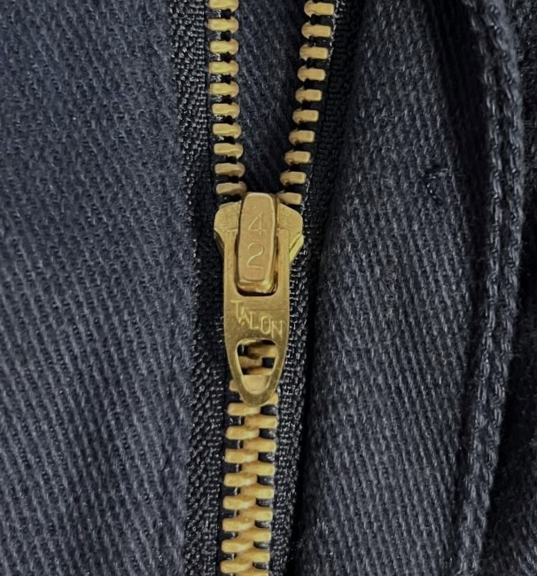 画像4: 70'S BIG YANK "BULL DENIM" カツラギパンツ ネイビー 42TALONジップ USA製 (DEADSTOCK)