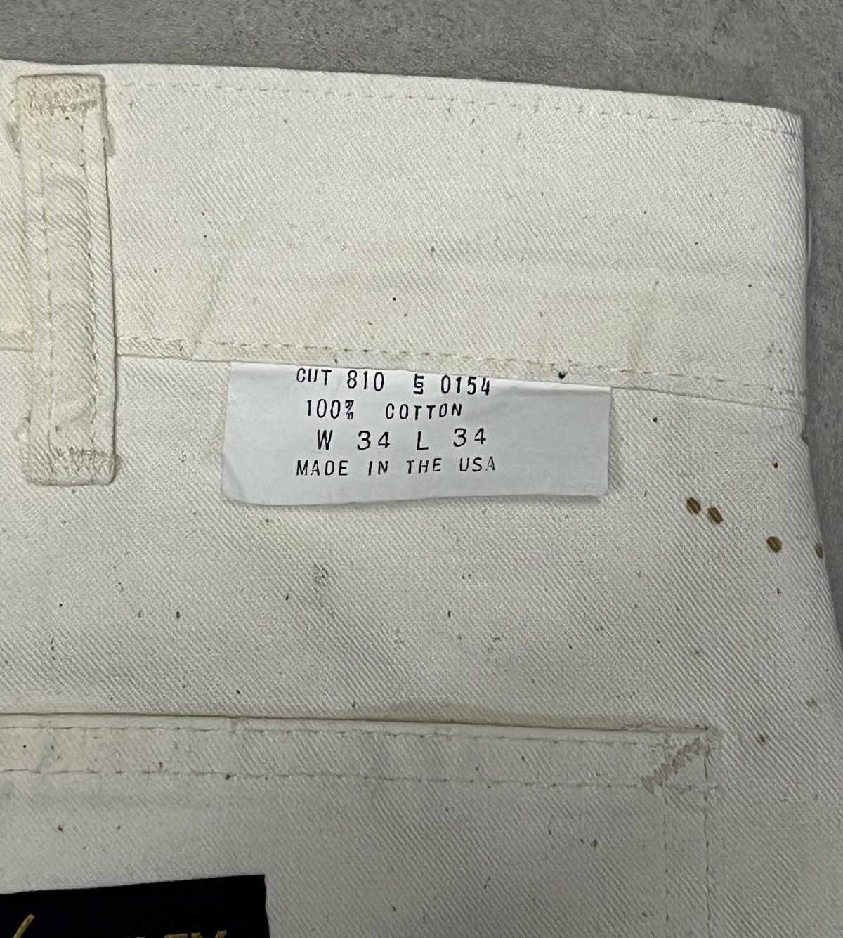 画像5: 80'S STANLEY USA 旧タグ ダブルニー ペインターパンツ オフホワイト USA製 (DEADSTOCK)