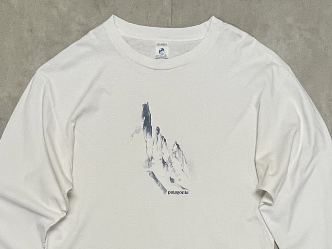 画像: 90'S PATAGONIA "BENEFICIAL T'S" 長袖 Tシャツ ホワイト USA製 (VINTAGE)