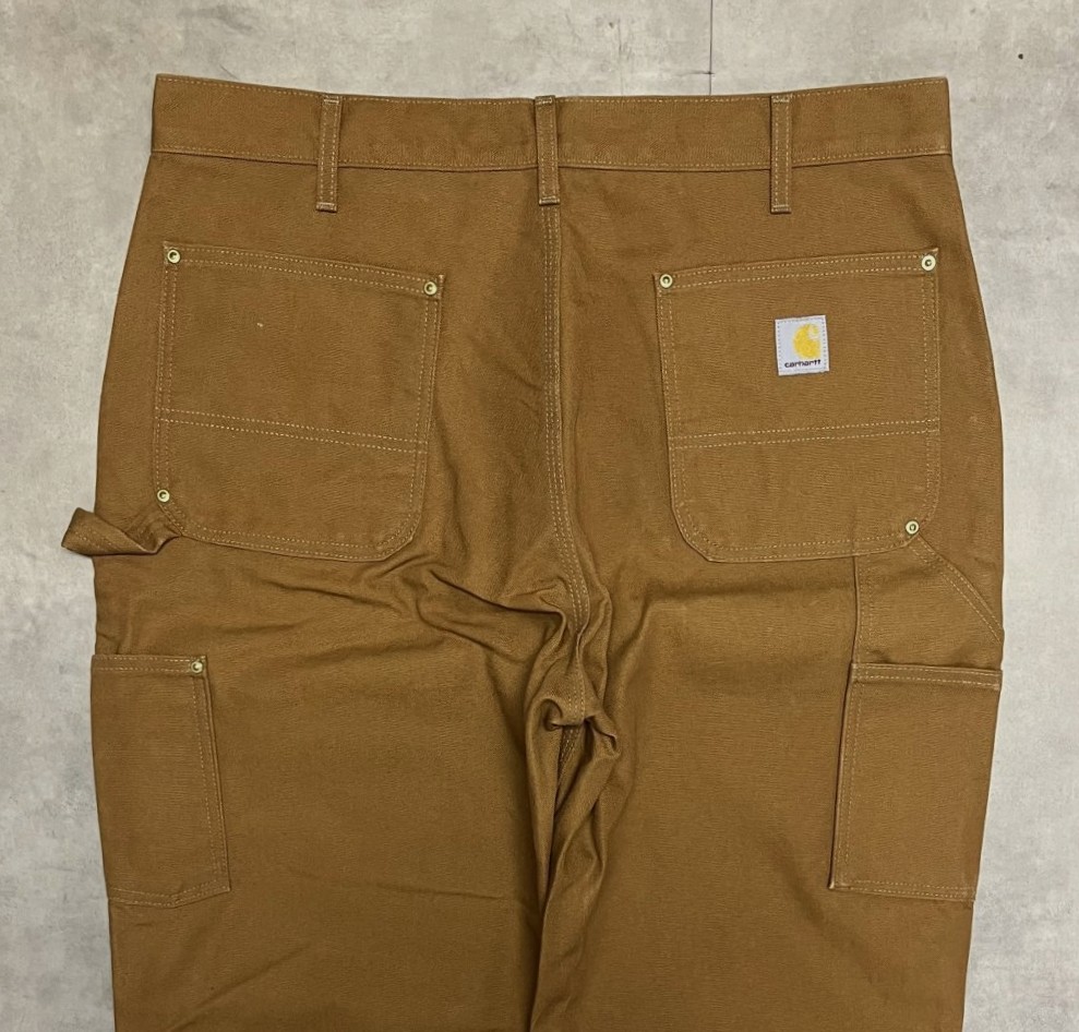 画像: CARHARTT ダブルニー ダック ペインターパンツ ブラウン USA製 (DEADSTOCK)