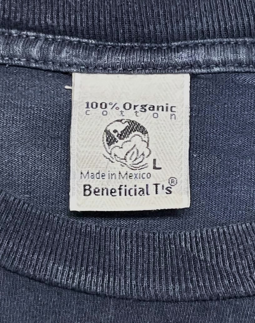 画像4: 90'S PATAGONIA "BENEFICIAL T'S" バックプリント 長袖 Tシャツ ネイビー メキシコ製 (VINTAGE)