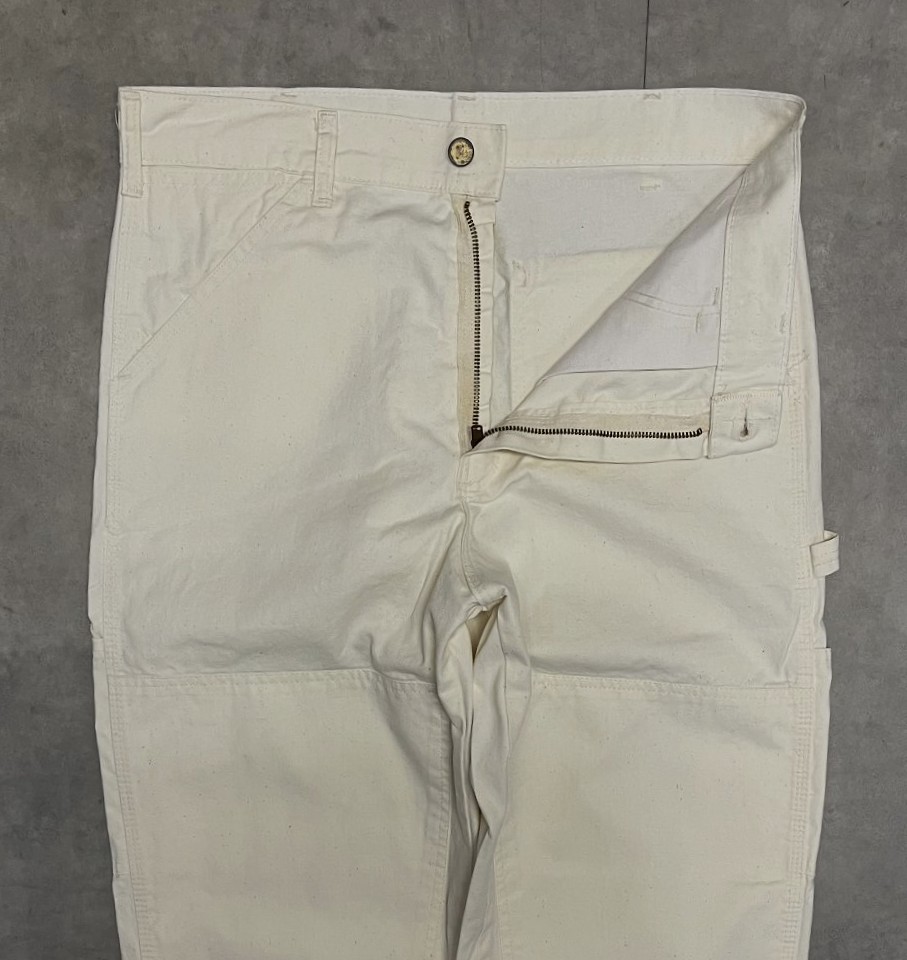 画像: 80'S STANLEY USA 旧タグ ダブルニー ペインターパンツ オフホワイト USA製 (DEADSTOCK)
