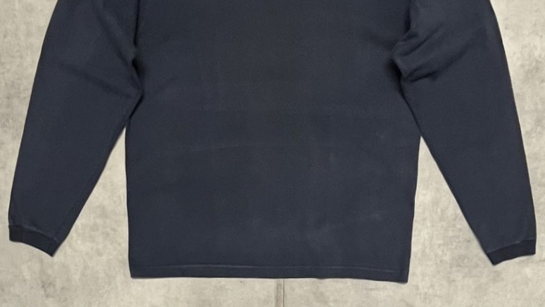 画像: 90'S PATAGONIA "BENEFICIAL T'S" バックプリント 長袖 Tシャツ ネイビー メキシコ製 (VINTAGE)