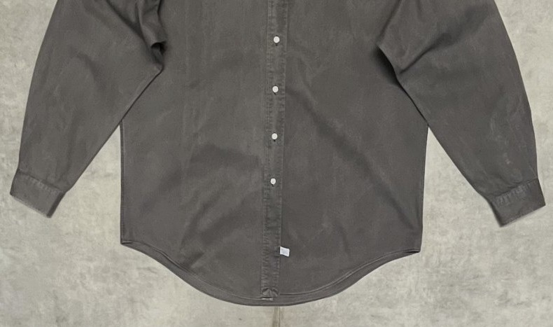 画像: 90'S RALPH LAUREN ツイル BDシャツ チャコール USA製 (VINTAGE)