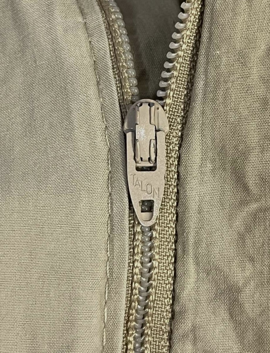 画像3: 90'S RALPH LAUREN "クレストロゴ" ツープリーツ ポプリンパンツ ベージュ TALONジップ USA製 (VINTAGE)