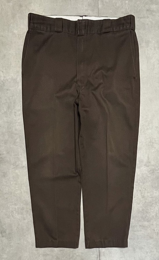 画像3: 80'S DICKIES 874 チビタグ ワークパンツ ブラウン W38L29 USA製 (VINTAGE)