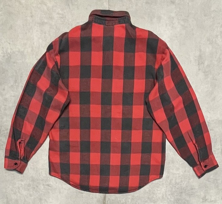 画像3: 80'S FIVE BROTHER 三角タグ ヘビーフランネル ワークシャツ チェック柄 USA製 (VINTAGE)