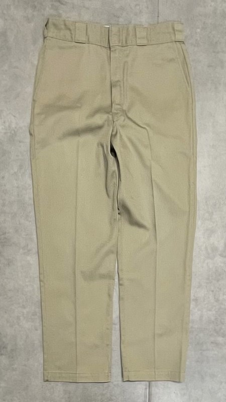 画像3: 80'S DICKIES 874 チビタグ ワークパンツ ベージュ W33L32 USA製 (VINTAGE)