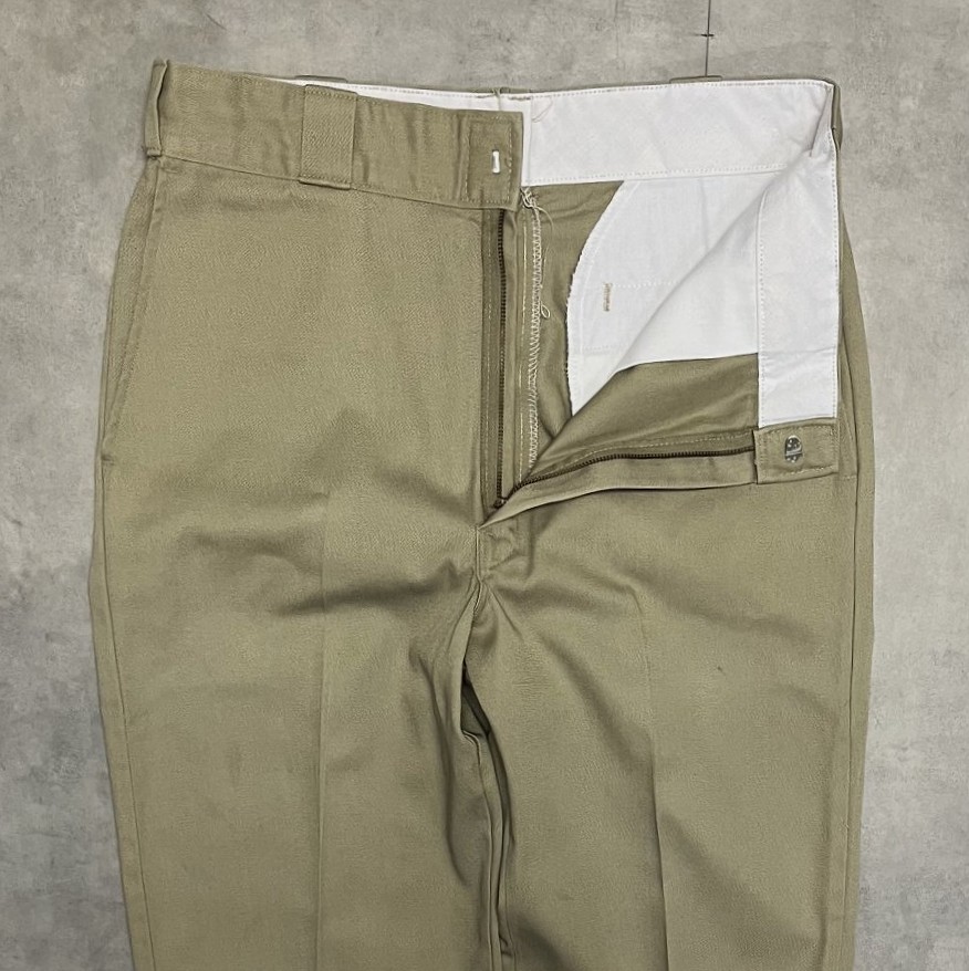 画像: 80'S DICKIES 874 チビタグ ワークパンツ ベージュ W33L32 USA製 (VINTAGE)