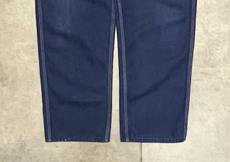 画像: 80'S SEARS トップスナップボタン ペインターパンツ インディゴ USA製 (VINTAGE)