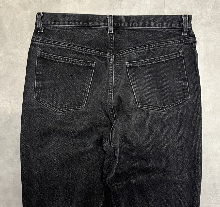 画像: 90'S J.CREW 旧タグ ボタンフライ ブラックデニム USA製 (VINTAGE)
