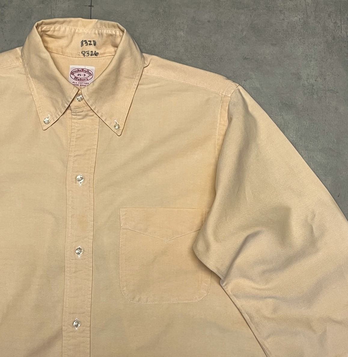 画像: 70'S BROOKS BROTHERS "MAKERS" 6ボタン オックスフォード BDシャツ ライトオレンジ USA製 (VINTAGE)