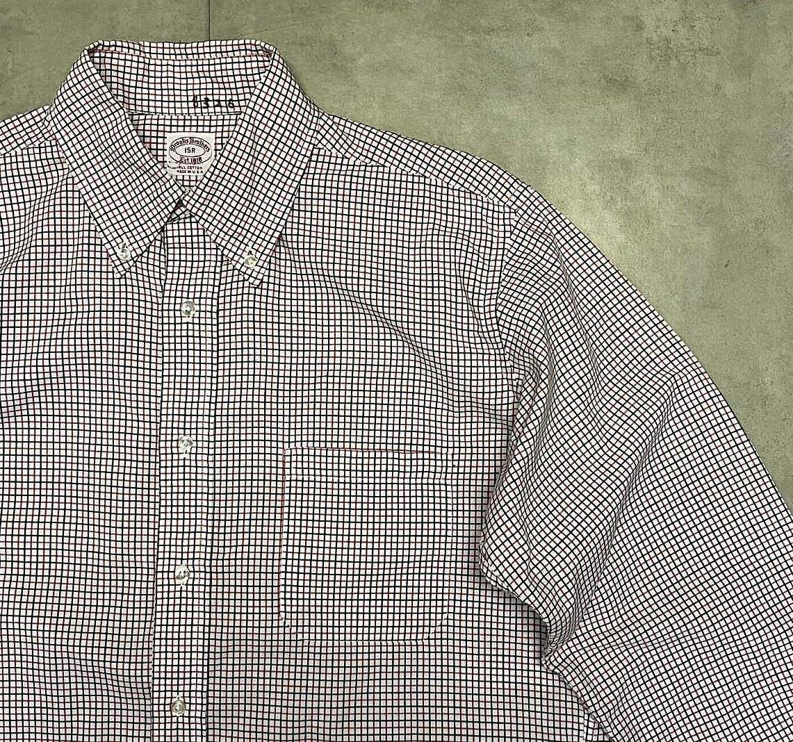 画像: 80'S BROOKS BROTHERS ポプリン BDシャツ タッターソールチェック USA製 (VINTAGE)