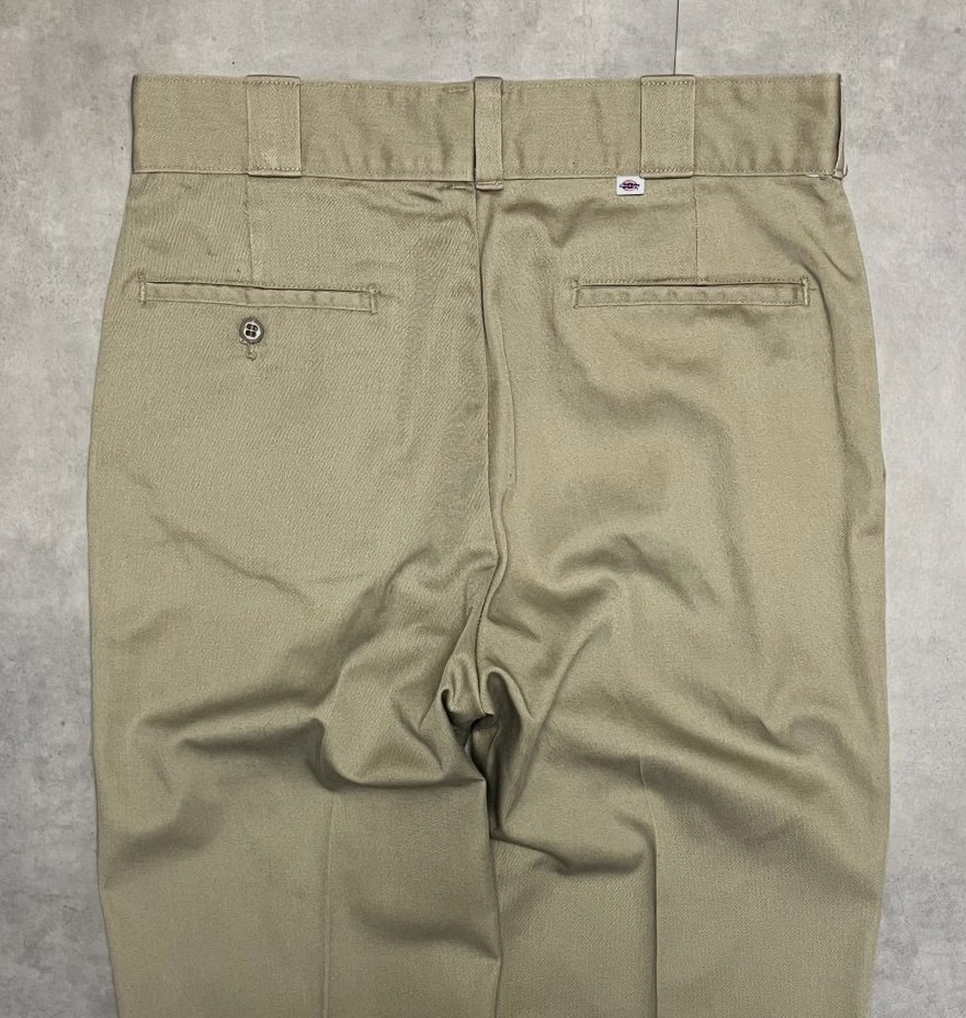 画像: 80'S DICKIES 874 チビタグ ワークパンツ ベージュ W33L32 USA製 (VINTAGE)