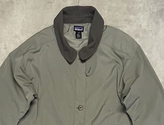 画像: 90'S PATAGONIA "STREET SHELL JACKET" チンスト付き ナイロン カバーオール カーキ (VINTAGE)
