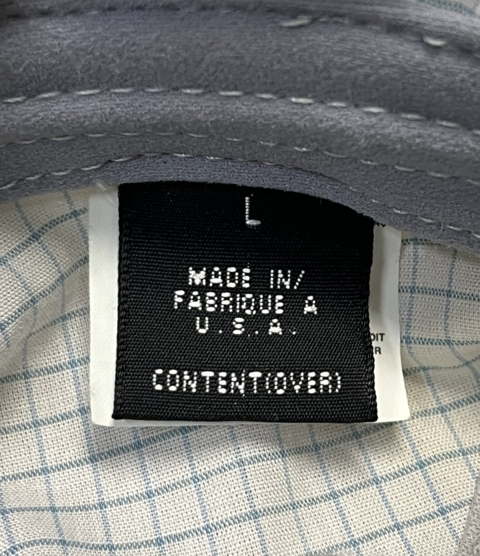 画像6: 00'S PATAGONIA ネックガード付き ナイロン ロングビルキャップ グラフチェック USA製 (VINTAGE)