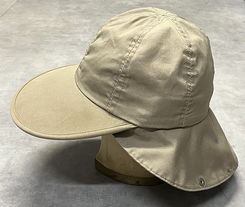画像3: 80'S LL Bean ネックガード付き コットン ロングビルキャップ タン USA製 (VINTAGE)