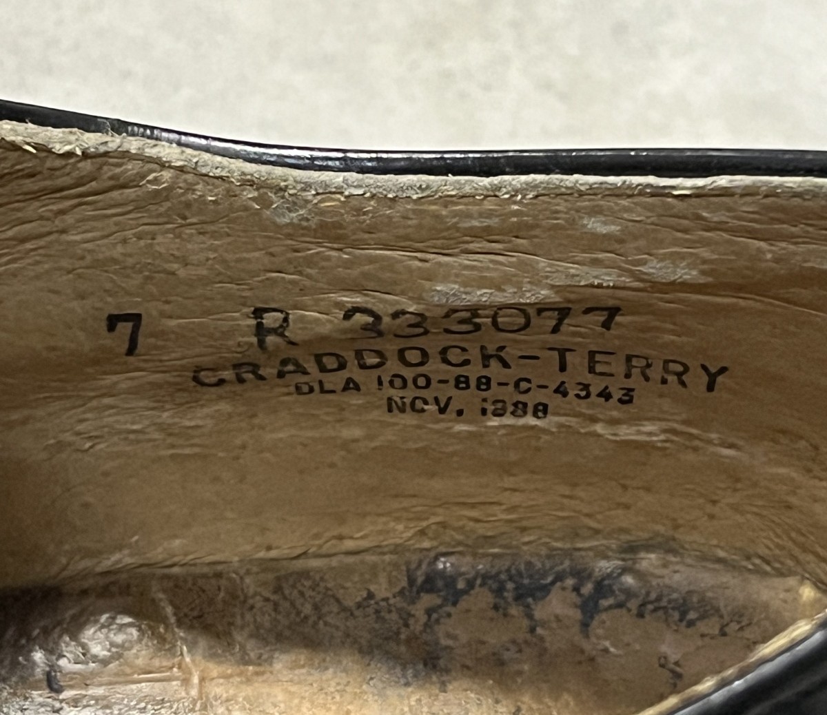 画像: 80'S アメリカ軍 US NAVY "CRADDOCK-TERRY製" ラバーソール サービスシューズ (VINTAGE)