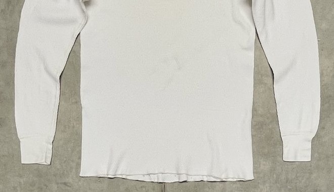 画像: 80'S St JOHN'S BAY コットン100% サーマル 長袖 Tシャツ ホワイト USA製 (VINTAGE)