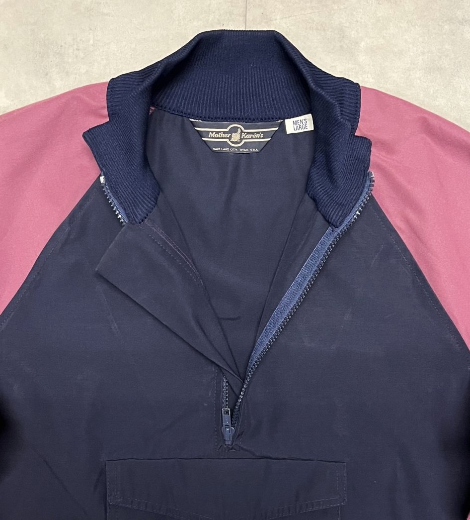 画像3: 80'S MOTHER KAREN'S ハーフジップ ドリズラージャケット ツートンカラー (VINTAGE)
