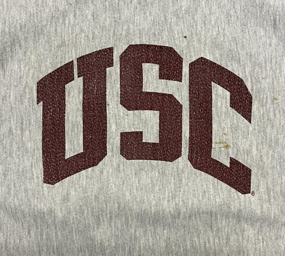 画像3: 90'S CHAMPION "USC" 刺繍タグ リバースウィーブ グレー USA製 (VINTAGE)