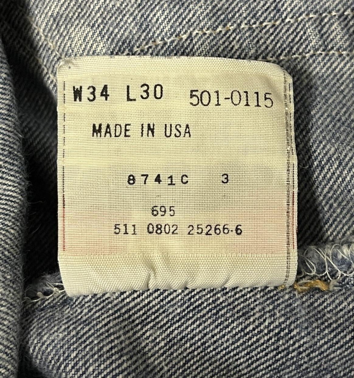 画像2: 00'S LEVIS 501 デニム インディゴ W34L30 USA製 (VINTAGE)