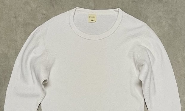 画像: 80'S St JOHN'S BAY コットン100% サーマル 長袖 Tシャツ ホワイト USA製 (VINTAGE)