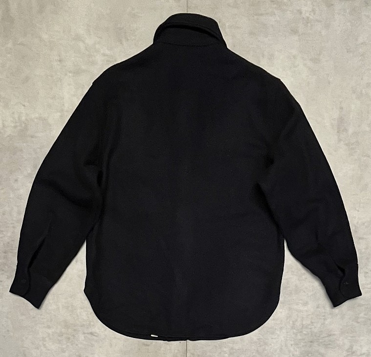 画像4: 60'S FOX KNAPP イカリボタン ウール CPOシャツ ネイビー USA製 (VINTAGE)