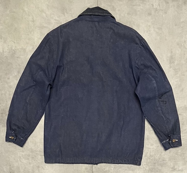 画像5: 70'S BIG BEN BY WRANGLER 裏地無し バットダイデニム カバーオール ダークインディゴ USA製 (VINTAGE)