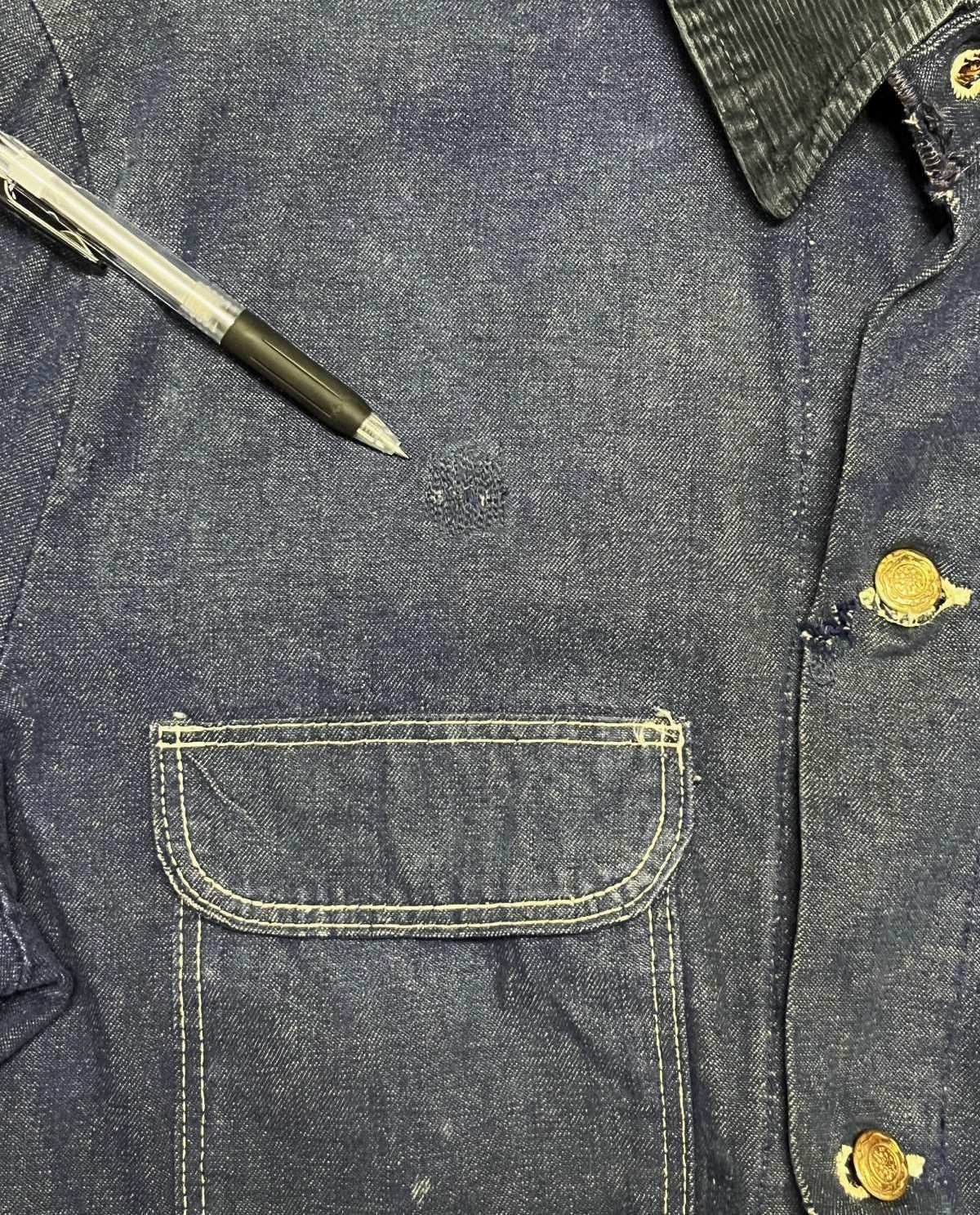 画像6: 70'S BIG BEN BY WRANGLER 裏地無し バットダイデニム カバーオール ダークインディゴ USA製 (VINTAGE)