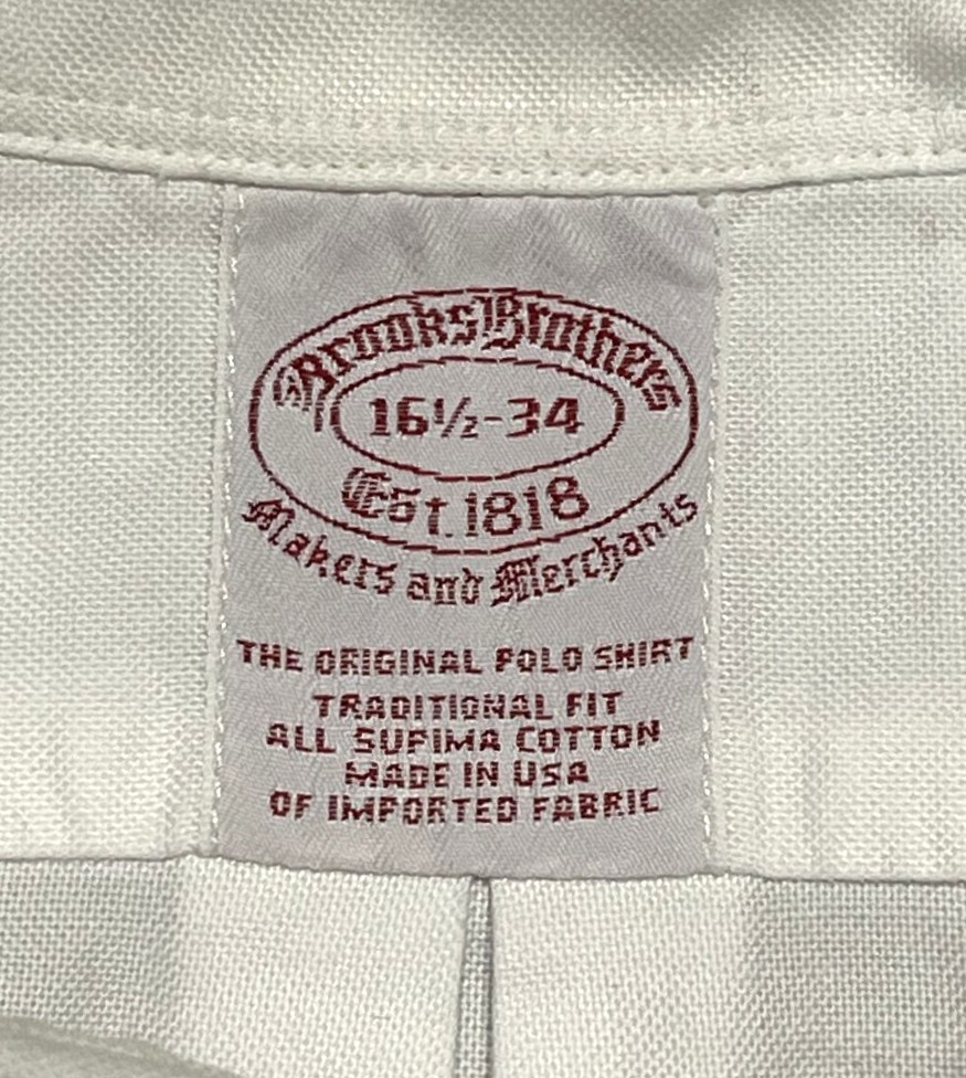画像2: 90'S BROOKS BROTHERS オックスフォード BDシャツ ホワイト USA製 (VINTAGE)