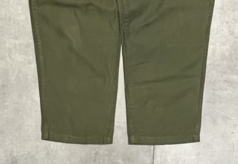 画像: 70'S アメリカ軍 US ARMY "OG107" コットンサテン ベイカーパンツ ミリタリーグリーン (VINTAGE)
