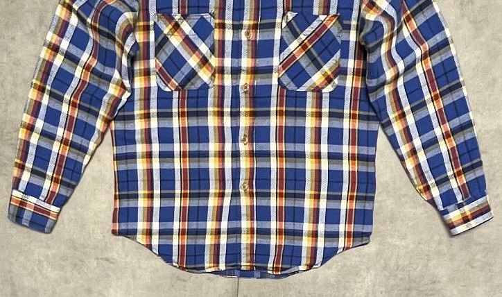 画像: 70'S BIG MAC コットン100% フランネルシャツ チェック柄 (DEADSTOCK)