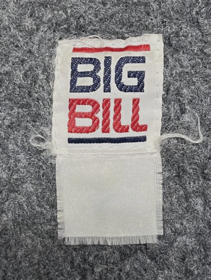 画像2: 90'S BIG BILL 裏地ボア フルジップ キャンバスベスト ネイビー (VINTAGE)