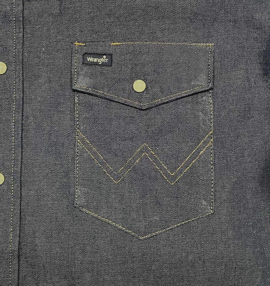画像3: 00'S WRANGLER "MS7011D" デニム ウエスタンシャツ インディゴ (DEADSTOCK)