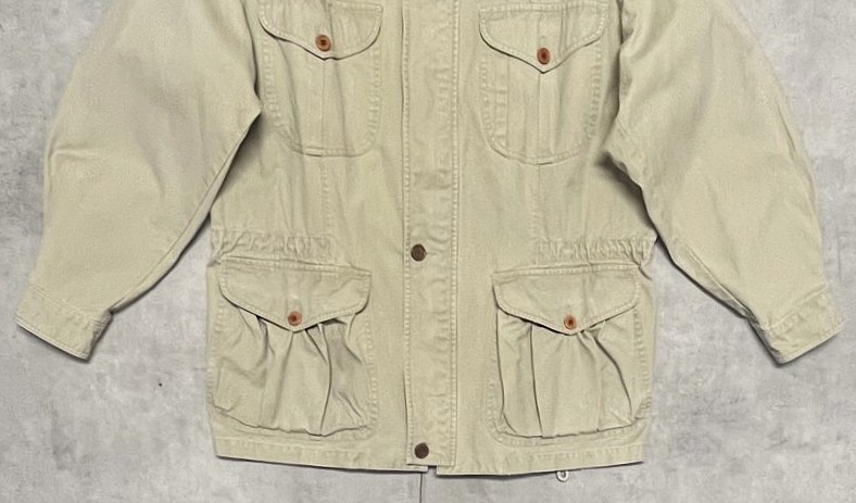 画像: 90'S GAP 旧タグ "BRITISH ARMY P60 SAMPLING" チンスト付き ミリタリージャケット ベージュ (VINTAGE)